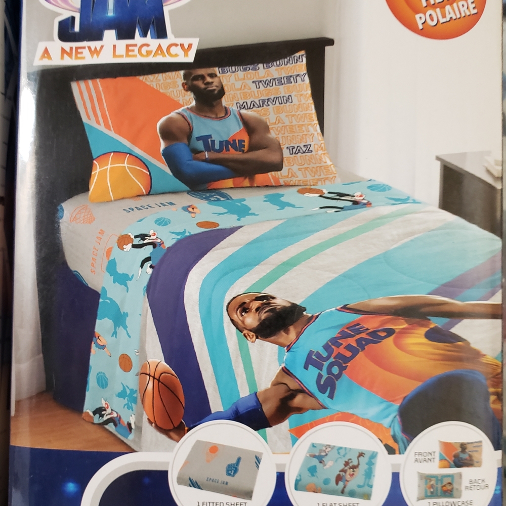 Space Jam Bedding Set - Blue and Orange